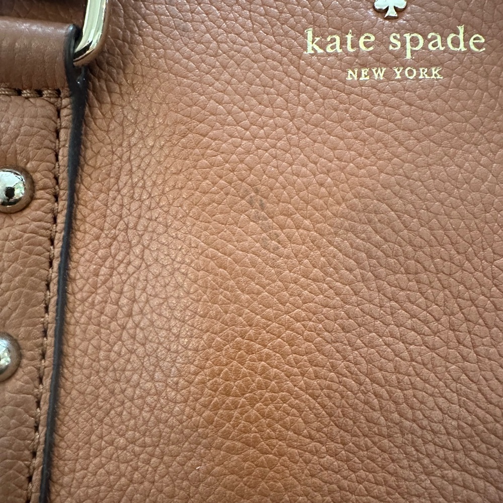 Kate Spade Tan Leather Satchel purse - Picture 6 of 16